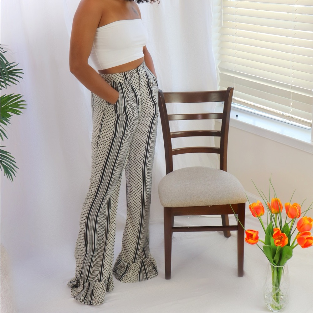 High waist flare pants